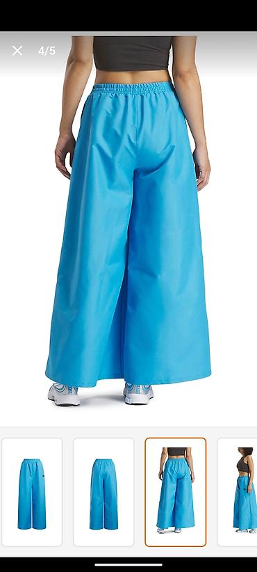 штаны ангела: Женские брюки Reebok Angel Wide Leg Pant, цвет Okyanus Mavi — 3