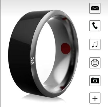 android телефон: Смарт-кольцо NFC, черная технология, Bluetooth-кольцо, солнечное