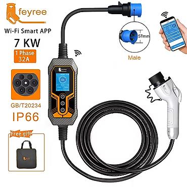 changan adapteri: Feyree 7kw GB/T avtomobil şarj cihazı 🔋 Avtomobilinizi təhlükəsiz və — 1