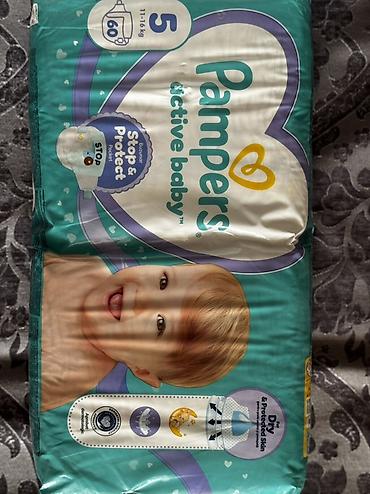 corablar: Məhsul: Pampers Active Baby uşaq bezi Ölçü: 5 (11–16 kq) Paket: 60 — 1