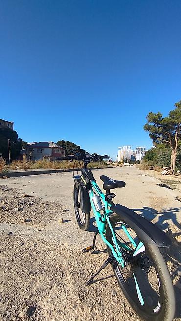 peridok velo: Dağ/şəhər tipli velosiped – Velo brendi, yaşıl-qara rəngdə - Güclü — 3