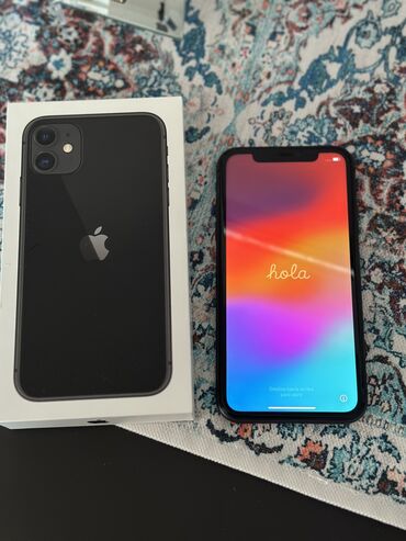 iphone 11 rengleri: IPhone 11, 64 GB, Qara