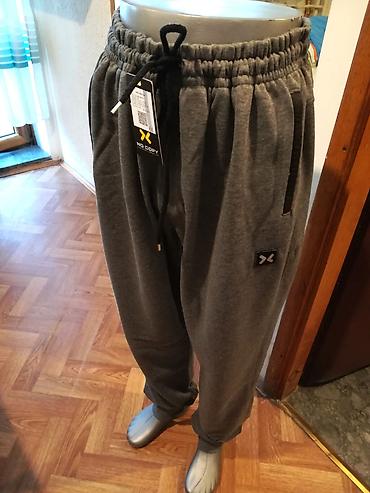 pantalone sa na: Kvalitetna muska pamucna trenerka donji deo No Copy Veliki broj 6XL — 2