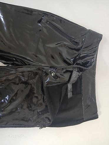 Жеке буюмдар: Женские брюки NIKKIE, модель N2-3492105 - Цвет: черный, глянцевый — 2