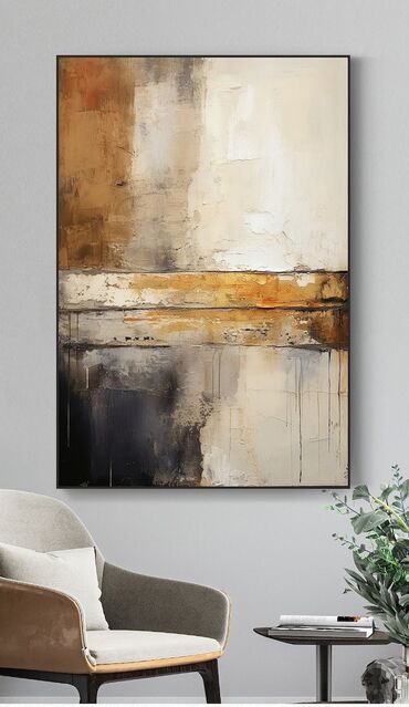 Dizayn, layihə: Modern. Abstrakt janr. Tək tablo. Müasir interyerdə mütləqdir, çünki — 23