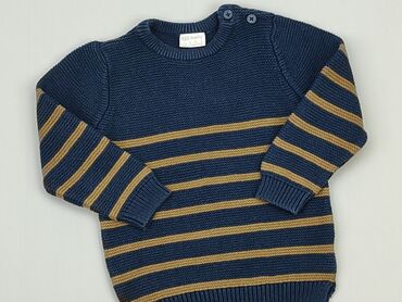 sweterek z kokardkami na rekawach: Sweter, F&F, 12-18 m, stan - Dobry