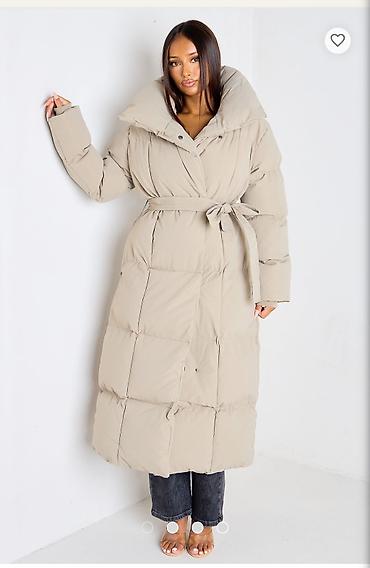 Üst geyimi: AMISU Puffer Coat – qadınlar üçün uzun şişmə palto kopya şekildeki — 1
