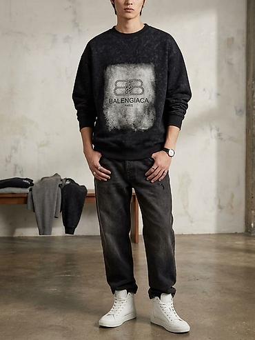 gence geyim: Svitşot, Balenciaga, M, rəng - Qara — 1
