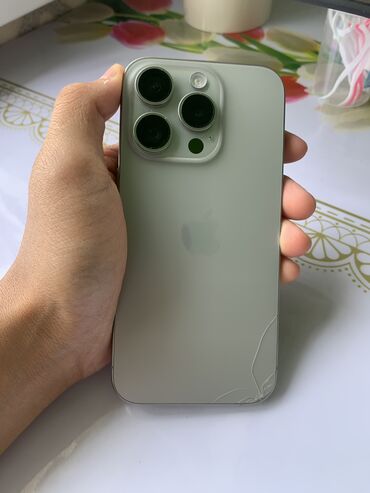 стиральная машина б: IPhone 15 Pro, Колдонулган, 256 ГБ, Куту, 91 %