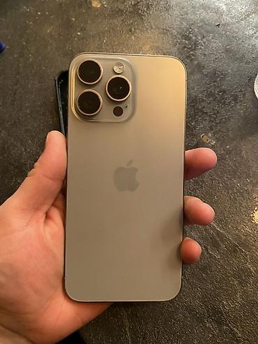 matrex 55: IPhone 15 Pro Max, Б/у, 256 ГБ, Natural Titanium, Чехол, 84 % — 2