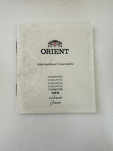 Наручные часы: Orient kişi qol saatı – klassik xronoqraf - Brend: ORIENT - Korpus və — 5