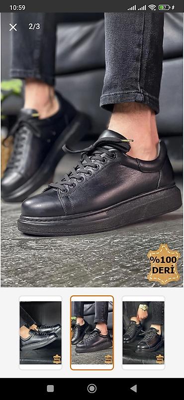 kis: Məhsul: Kişi gündəlik idman tərzli ayaqqabı - Material: 100% təbii — 3