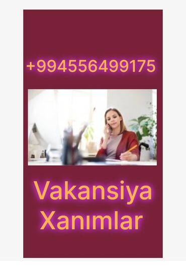aile surucusu vakansiya v Azərbaycan | Digər ixtisaslar: Daşınmaz əmlaka işçi xanım axtarılır aylıq gəliri 600 azn dən 1600 azn