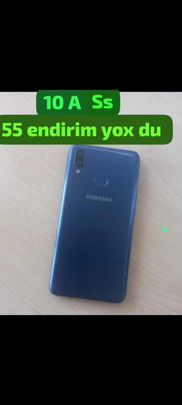 samsun galaxy tab 3 planset qiymeti: Samsung Galaxy A10s, rəng - Göy, İki sim kartlı