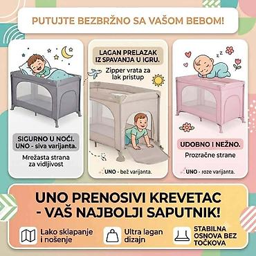 lepe patike: Prenosivi krevetac/igralište za bebe - Multifunkcionalni prenosivi — 9