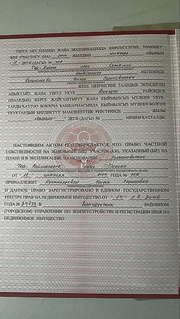 кафе ош: 15 соток, Курулуш, Кызыл китеп — 6