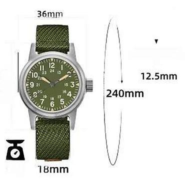 Ručni satovi: ADDIESDIVE AD2088 - 36mm - Zelena Potpuno nov muški sat ADDIESDIVE — 18