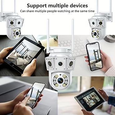 goruntu kamerası: Wi‑Fi Smart IP təhlükəsizlik kamerası – iki linzalı, PTZ və mobil — 2
