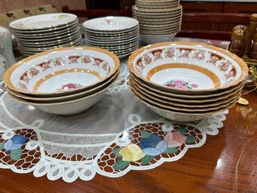 Sup qabları: Sup qabları, 6 ədədli dəst, Keramika, SSRİ — 3