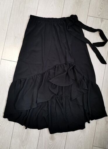 komplet suknja i bluza: M (EU 38), L (EU 40), Midi, color - Black