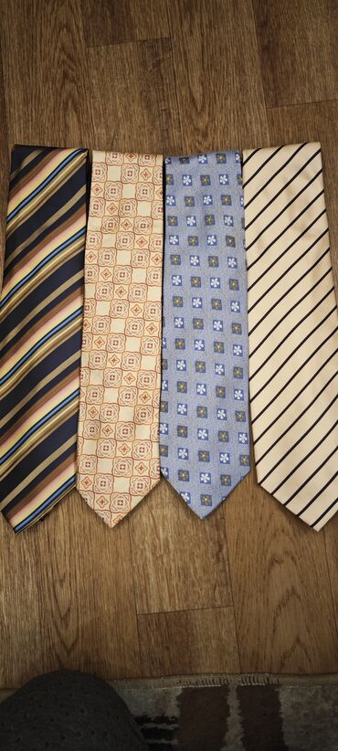 Галстуки, запонки: Галстуки мужские, новые. - Классические однотонные сатиновые — 25