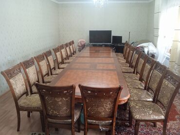 купить кухонный буфет: Стол и стул для зала, цвет - Коричневый