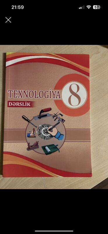 Kitablar, jurnallar, CD, DVD: Yeni 8 ci sinif Texnologiya mekteb derslik kitabi