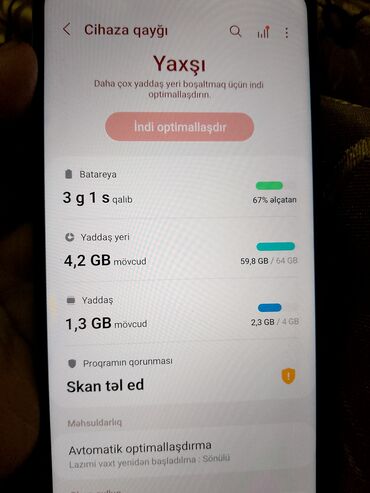телефон fly большой экран: Samsung Galaxy A13, 64 GB, rəng - Mavi, Sensor, Barmaq izi, Face ID