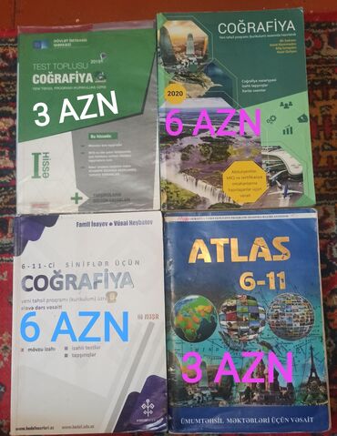 atlas xəritələr toplusu: Coğrafiya test toplusu 
Atlas, 
Qayda kitabı