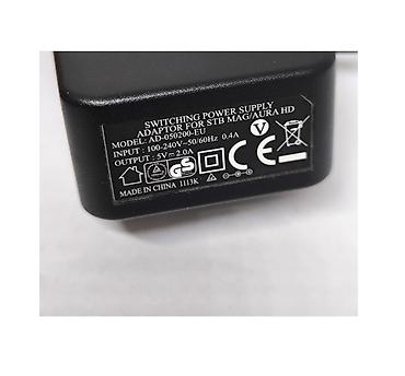 g box: Блок питания для IPTV приставки MAG245 / MAG25O - AD-O5O2OO-EU 5V 2A — 1