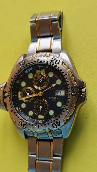 Ručni satovi: Diver’s kvarcni ručni sat – hronograf, 30 m - Mehanizam: kvarc - — 3