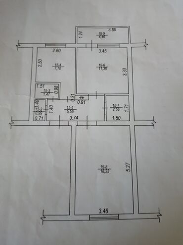 куплю квартиру в каинде: 2 комнаты, 53 м², 105 серия, 2 этаж, Старый ремонт