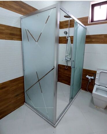 Duş kabinaları, arakəsmələr: Yeni Üstü açıq kabina, Künc üçün, Pulsuz çatdırılma — 2