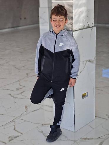 Komplet trenerke: Nike dečija trenerka za dečake pamuk NOVO Novo Veličine 8 10 12 14 — 1