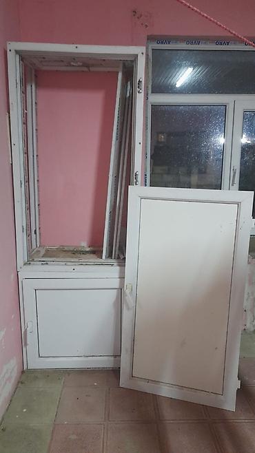 plastik qaplar: İşlənmiş Plastik qapı 70x200 sm Çərçivə ilə, Zəmanətsiz, Ödənişli quraşdırma, Ünvandan götürmə — 1