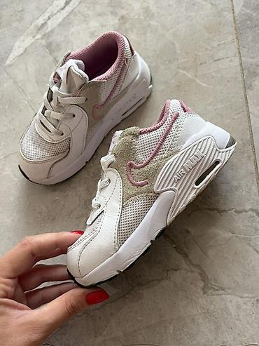 perla cipele: Nike Air Max - Boje: bela sa svetloružičastim detaljima i bež semš — 1