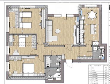 3х этажный: 4 комнаты, 137 м², Элитка, 6 этаж, ПСО (под самоотделку)