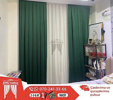 Pərdə və tüllər: Dekor pərdələr və tül – ölçüyə görə hazırlanır - Material: yumşaq — 21