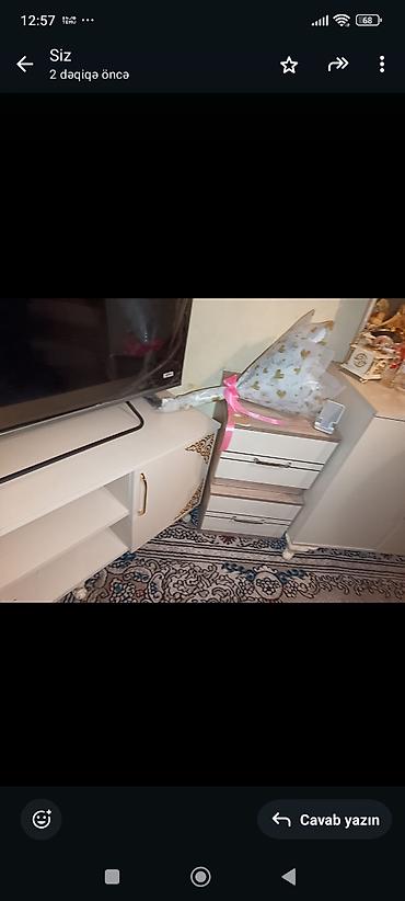 sef asbaz: Televizor altı masa termo tunba tatx var iki nəfərlik sökülü — 2