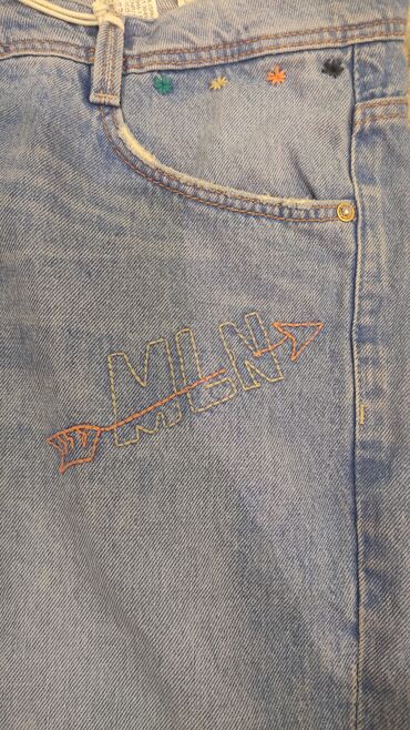 Cins şalvar: Zara boyfit Yeni etiketi üzerinde Zara Mango Bershka Stradivarius — 3