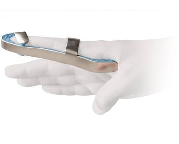 ортопедические корсеты: Бандаж для фиксации пальца Особенности: легко моделируемый металл