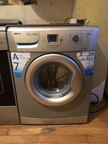 Ütülər və buxarlayıcılar: Paltaryuyan maşın Beko, 7 kq, İşlənmiş, Avtomat, Qurutmasız, Kredit yoxdur, Ünvandan götürmə