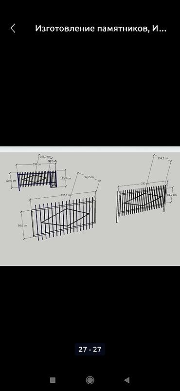 Ритуальные услуги: Изготовление памятников, Изготовление оградок, Изготовление крестов | Металл, Габбро | Оформление — 16