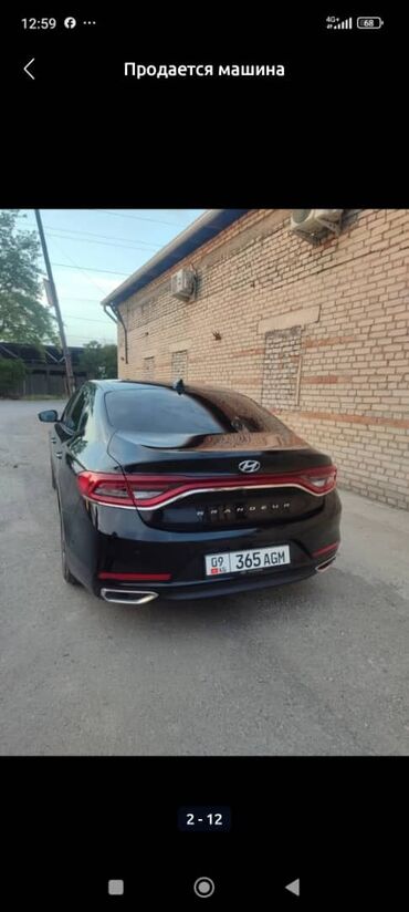 grandeur: Продается элегантный седан Hyundai Grandeur черного цвета. Автомобиль
