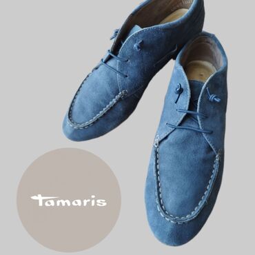 обувь лоферы: Натуральные женские замшевые мокасины Tamaris Мягкие, удобные