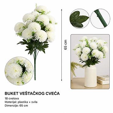 KMT 18 mali plastični saksijska biljka bela 710436 Opis: Dekorativna