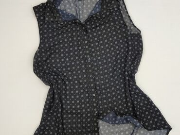 czarne t shirty i marynarka: H&M, Bluzka damska, rozmiar L