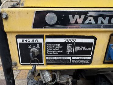 Генераторы: Бензиновый генератор WANGYE 3800 Характеристики по шильдику: - — 6