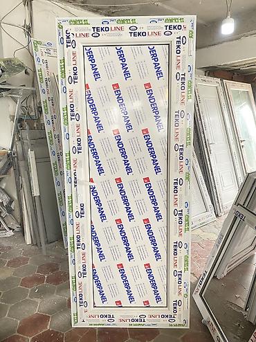 Plastik qapılar: Hamam üçün Yeni Plastik qapı 80x205 sm Üzlük ilə, Zəmanətli, Ödənişli quraşdırma, Ünvandan götürmə, Ödənişli çatdırılma — 9