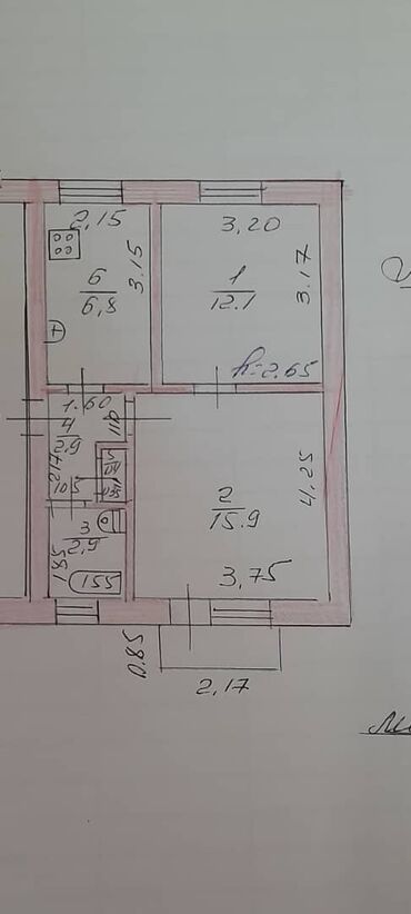 ищу квартиру западный автовокзал: 2 комнаты, 41 м², Индивидуалка, 2 этаж, Старый ремонт